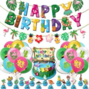 Summer Party Birthday Decoration Kit